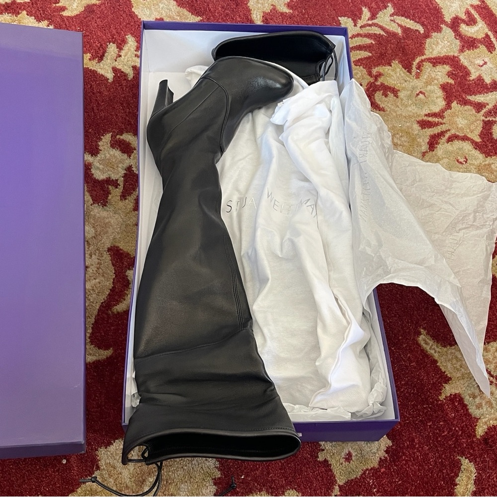 Stuart Weitzman Black Over-the-Knee Boots